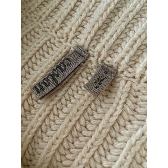 CASLON Cream Cable Knit Fisherman Sweater sz S - Picture 8 of 12